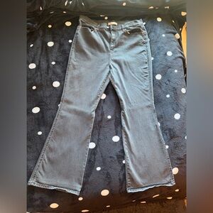 Stylish Gray Flared Jeans